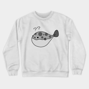 Confused Pufferfish Blowfish Crewneck Sweatshirt